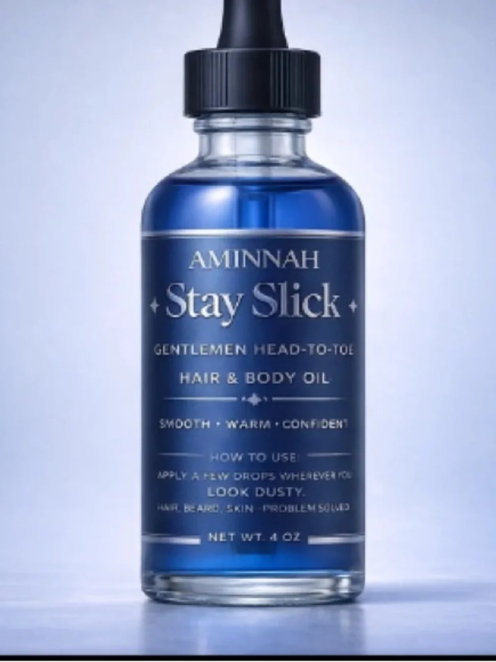 *Buy Now* Aminnah Men’s Stay Slick Hair & Body Oil